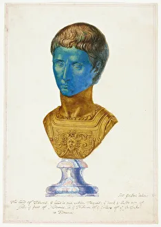 Tiberius Claudius Nero Prints: Head of Tiberius, n.d. Creator: Giuseppe Grisoni