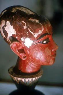 Lotus Prints: Head of Tutankhamun as a child emerging from a lotus flower