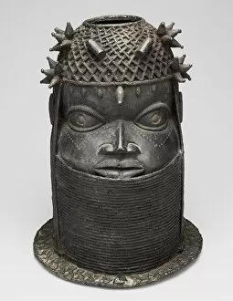 Tribal Culture Gallery: Head (Uhunmwun Elao), Nigeria, 18th / early 19th century. Creator: Unknown
