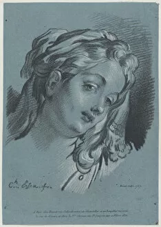 Bonnet Louis Marin Gallery: Head of a Woman, 1767. Creator: Louis Marin Bonnet