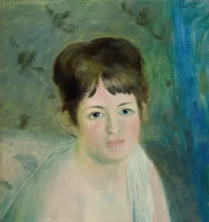 Bather Prints: Head of a Woman, 1876. Creator: Pierre-Auguste Renoir
