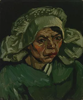 Van Gogh Museum Prints: Head of a Woman, 1885. Creator: Gogh, Vincent, van (1853-1890)