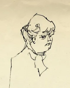 Head of a woman, 1953. Creator: Shirley Markham