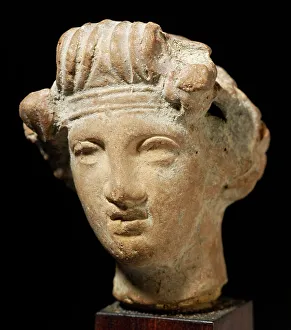 Alexandria Prints: Head of a Woman, 1st-2nd century CE. Creator: Unknown