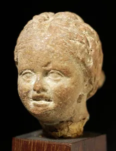 Alexandria Prints: Head of a Woman, 1st-2nd century CE. Creator: Unknown
