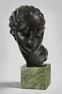 Cubism Gallery: Head of a Woman, c. 1907-1908. Creator: Elie Nadelman