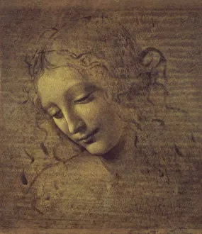 Head of a Woman (La Scapigliata), 1500s. Artist: Leonardo da Vinci (1452-1519) Head of a Woman (La Scapigliata), 1500s. Artist: Leonardo da Vinci (1452-1519)