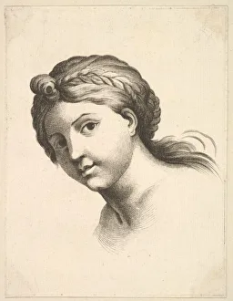 Head of a Woman, from Livre de Tetes Gravees d apres F