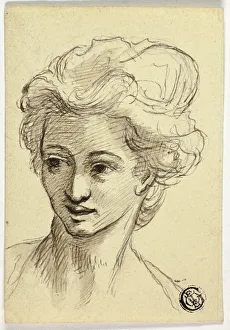 Angelica Kaufmann Prints: Head of Woman, Turning Left, n. d. Creator: tyle of Angelica Kauffmann Swiss, 1741-1807
