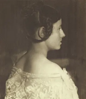Kasebier Gertrude Prints: Head of a Young Girl, 1894. Creator: Gertrude Kasebier