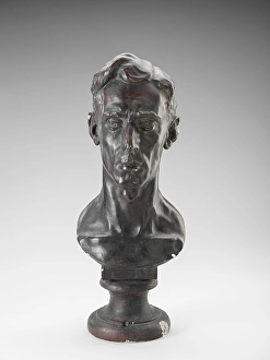 Plaster Prints: Head of Young Man, 1929. Creator: John G Prasuhn