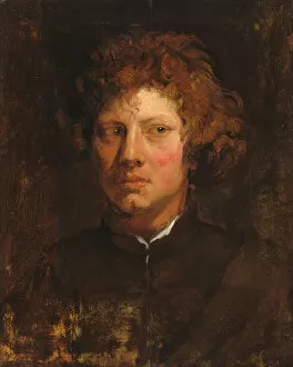 Anthony Van Dyke Gallery: Head of a Young Man, c. 1617 / 1618. Creator: Anthony van Dyck