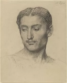 Head of a Young Man. Creator: Alphonse Legros