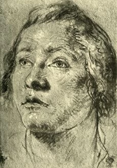 Baron Detlev Von Hadeln Collection: Head of a Young Man, mid 18th century, (1928). Artist: Giovanni Battista Tiepolo