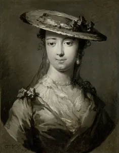 Pretty Prints: Head of a Young Woman, 1756. Creator: Frans van der Mijn