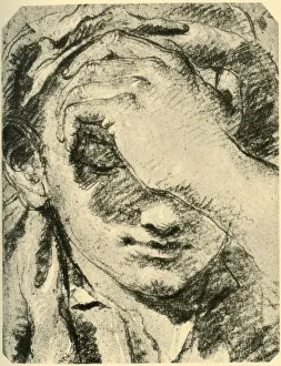 Head of a Young Woman, mid 18th century, (1928). Artist: Giovanni Battista Tiepolo