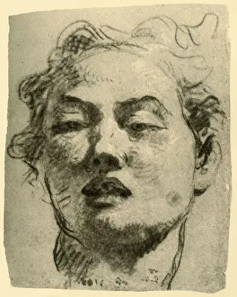 Head of a Youth, mid 18th century, (1928). Artist: Giovanni Battista Tiepolo Head of a Youth, mid 18th century, (1928). Artist: Giovanni Battista Tiepolo