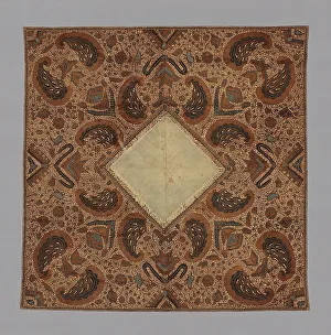 Cotton Plain Weave Prints: Headcloth (Iket Kepala), Java, Late 19th century. Creator: Unknown
