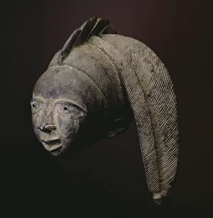 Surprised Collection: Headdress (Ago Egungun), Nigeria, Mid-late 19th century. Creator: Unknown