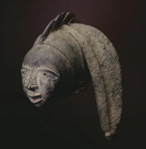 Surprised Collection: Headdress (Ago Egungun), Nigeria, Mid-late 19th century. Creator: Unknown