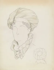Headdress, c. 1937. Creator: Eva Noe