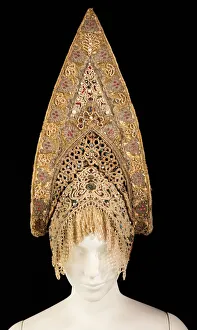Brooklyn Museum Collection: Headdress, Russian, early 19th century. Creator: Unknown
