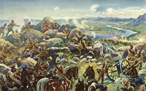 Cronje Prints: Heading Off Cronje - General French Blocking the Way at Koodoosrand Drift, (1901)