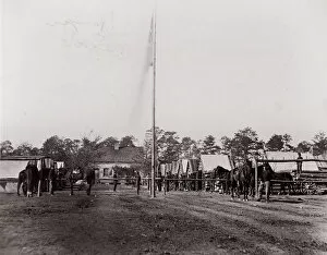Us Army Gallery: Headquarters, 10th Army Corps, Hatchers Farm, Virginia, 1861-65