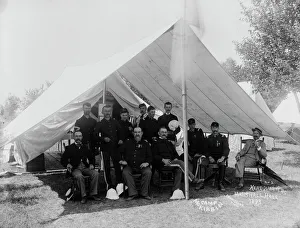 Glass Negatives 1890 1900 Gmgpc Prints: Headquarters, [Camp McKibbin, Maryland], 1893. Creator: William Cruikshank