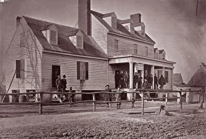 Russell Gallery: Headquarters of Capt. E.E. Camp, A.Q.M. at City Point, Virginia, 1861-65