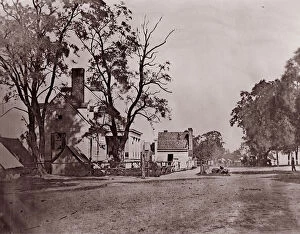 Andrew Joseph Russell Gallery: Headquarters of Capt. H.B. Blood, A.Q.M. at City Point, Virginia, 1861-65