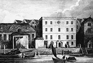 Thames Street Prints: Headquarters of the Hanse Merchants or Esterlings in London, 1667