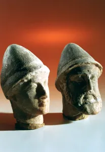 Carthaginian Collection: Heads of dignitaries, Kerkouane, Tunisia, 3rd century BC