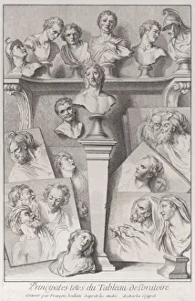 Charles Antoine Coypel Prints: Heads after the Ecce Homo, 1720-78. Creator: Francois Joullain