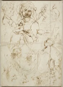 Heads and figures, ca 1478. Creator: Leonardo da Vinci (1452-1519)