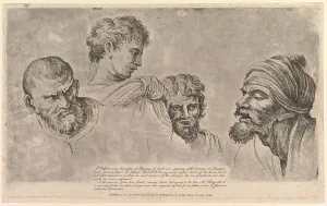 Hampton Court Prints: Four Heads From the Raphael Cartoons at Hampton Court, May 14, 1781