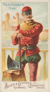 Feudal Prints: Headsmans Axe, from the Arms of All Nations series (N3) for Allen &amp