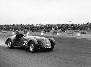 Healey Silverstone, D. S. Boston at Boreham 1952 in the 100 mile sportscar race. Creator: Unknown