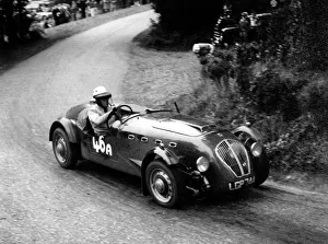Healey Silverstone, R. M. Powell at Harleyford hill climb 1960. Creator: Unknown