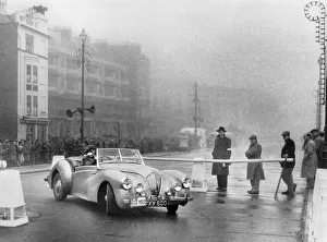 Cornering Prints: Healey Westland 2. 4, R. A. C. Rally 1948. Creator: Unknown