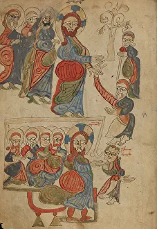 Disciples Prints: The Healing of the Blind; The Healing of the Possessed, 1386. Creator: Unknown