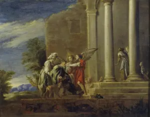 Blind Prints: Healing of Tobit, 1621. Creator: Domenico Fetti
