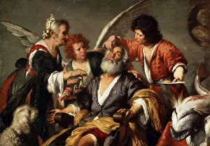 Images Dated 15th June 2010: The Healing of Tobit, c1635. Artist: Bernardo Strozzi