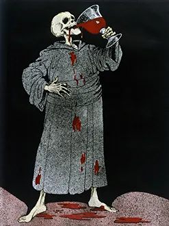 Horror Prints: To Your Health, Civilisation!, 1916. Artist: Louis Raemaekers