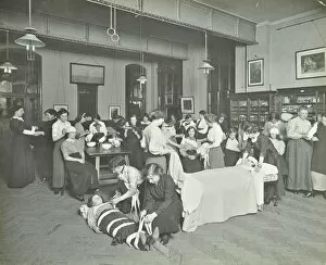 Bandage Collection: Health class, Cosway Street Evening Institute for Women, London, 1914