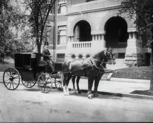 Mrs Phoebe Apperson Hearst Prints: Hearst House, 1400 N.H. Ave, 1889. Creator: Frances Benjamin Johnston