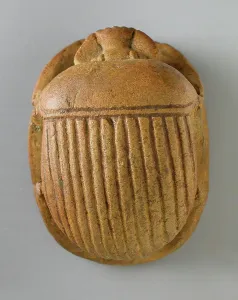 Sandstone Prints: Heart Scarab (image 1 of 2), New Kingdom-Late Period (1569-525 BCE) or modern