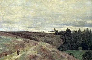 Heather Prints: Heather covered hills near Vimoutier, 1860s