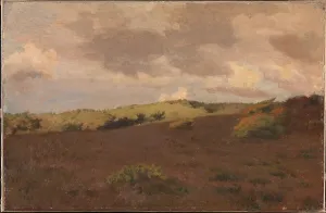 Heathland Prints: Heathland, autumn, 1902. Creator: Christian Mourier-Petersen