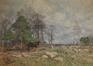 Moorland Prints: Heathland in Spring, c1870-1890. Creator: Florent Crabeels